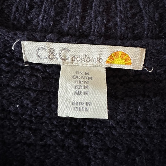 C & C California Navy Cardigan - Picture 2 of 5